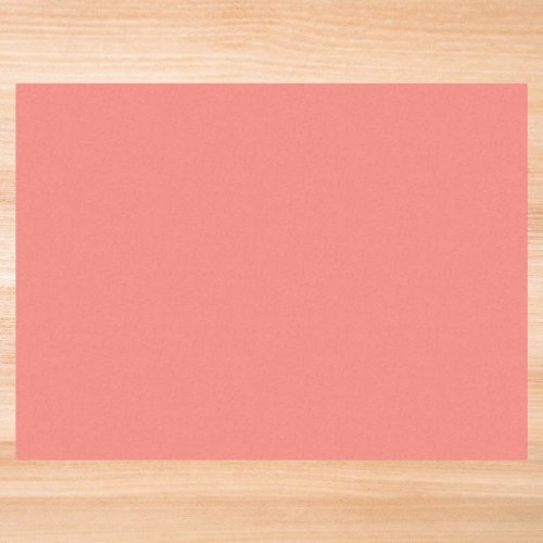 Coral Pink Solid Color Tissue Paper