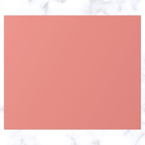 Coral Pink Solid Color Wrapping Paper