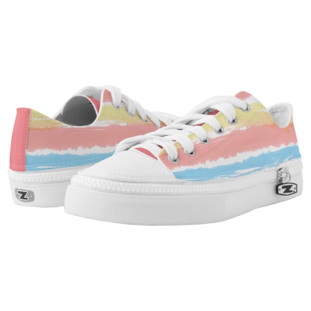 coral pink sneakers