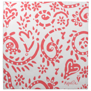 Coral pip napkin