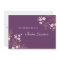 Coral Plum Floral Bridal Lunch Invitation Cards
