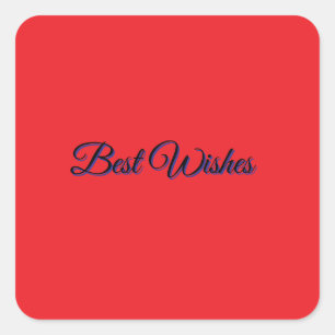 Coral Red Gift Tag Sticker Celebration Label