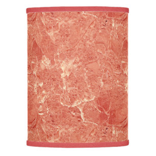 Coral Red Marble Texture Lamp Shade