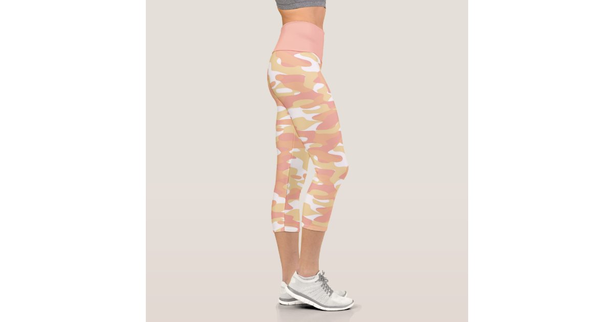 High Waisted Running Leggings - Raspberry Camo – LC Activewear