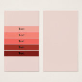 Coral Red Pink Stripes (Front & Back)