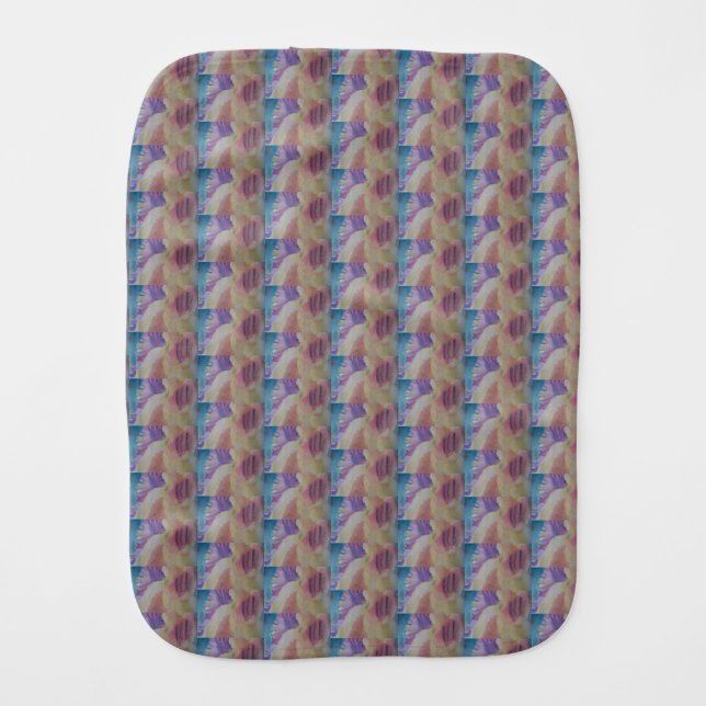 Coral Reef Abstract Art Burp Cloth (Front)