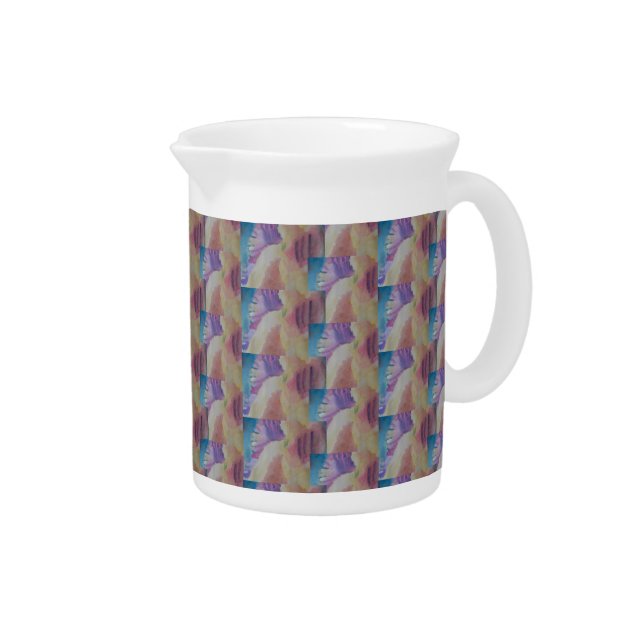 Coral Reef Abstract Art Porcelain Pitcher (Right)