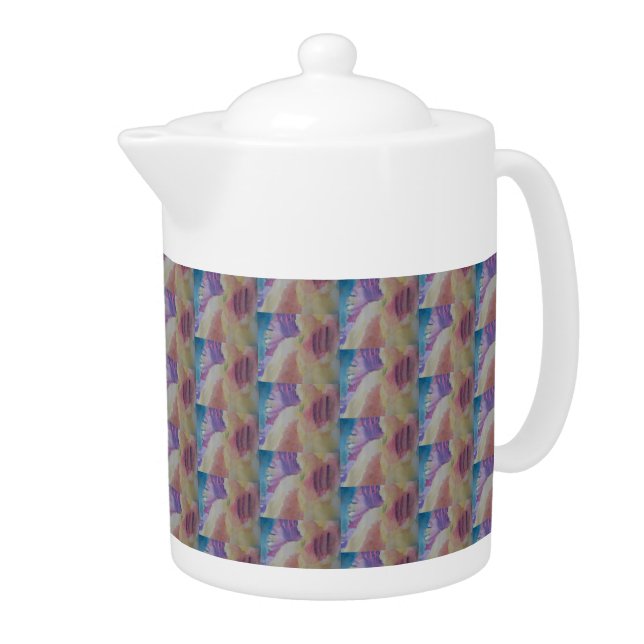 Coral Reef Abstract Art Tea Pot (Right)