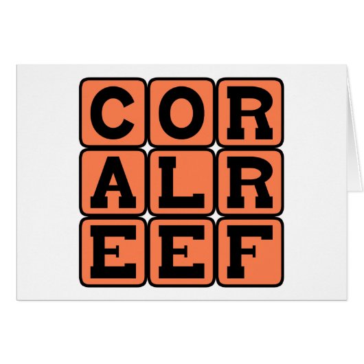 Coral Reef, Aquatic Structure Cards (Front Horizontal)