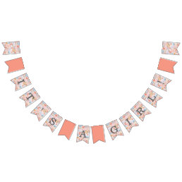 Coral Reef Baby Shower Bunting Flags