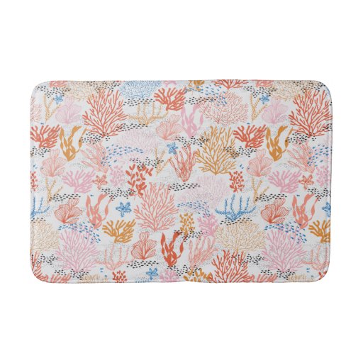 Coral Reef Bath Mat | Zazzle