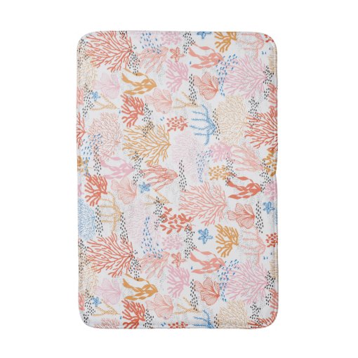 Coral Reef Bath Mat Zazzle