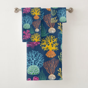 Coral Reef Bath Towel Set