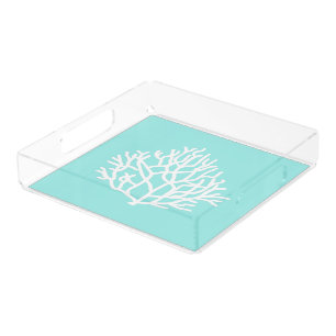 Coral Reef beach custom colors Acrylic Tray