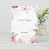 Coral Reef Bridal Shower Invitation (Standing Front)