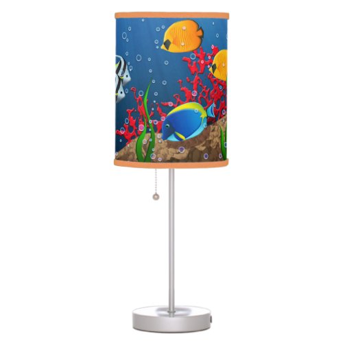 Coral Reef Cartoon Table Lamp