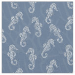 Coral Reef Coastal Seahorse Marine Blue Fabric