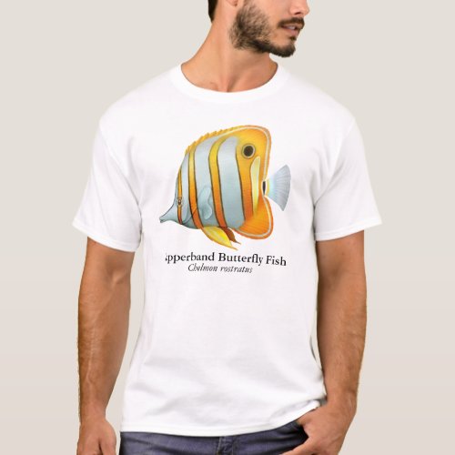 Coral Reef Copperband Butterfly Fish T_Shirt