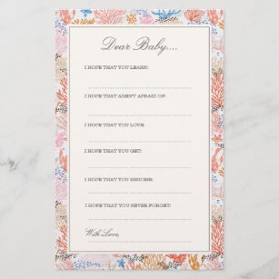 Coral Reef   Dear Baby Cards