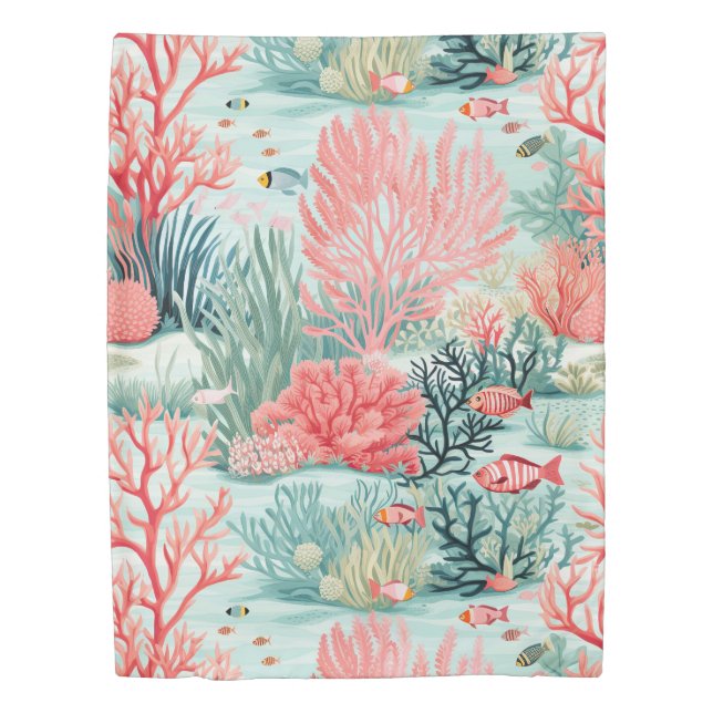 Coral Reef  Duvet Cover (Front)