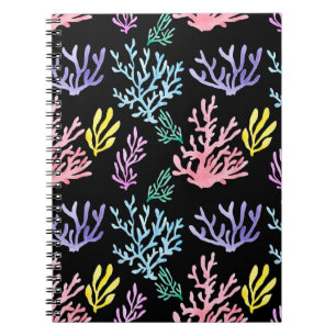 Coral Reef Elegance: Watercolor Pattern Notebook