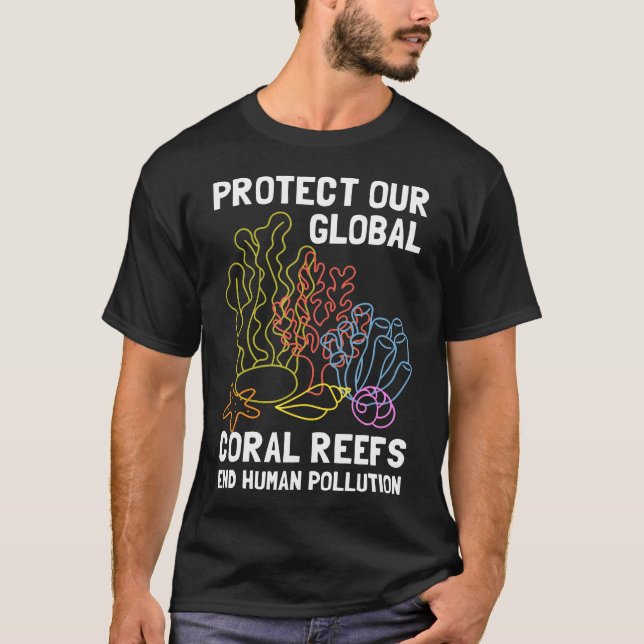 Coral Reef Environmentalist Scuba Diver Sea Biolog T-Shirt (Front)