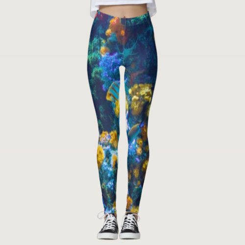 Coral Reef Fashion Leggings