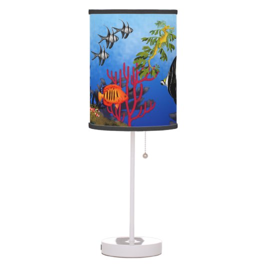 Coral Reef Fish Sea Life Lamp (Left)