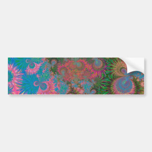 Coral Reef Fractal Abstract Art Bumper Sticker