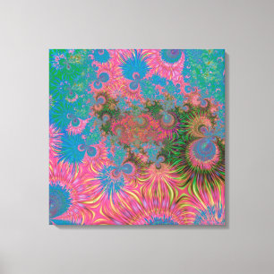 Coral Reef Fractal Abstract Art Canvas Print