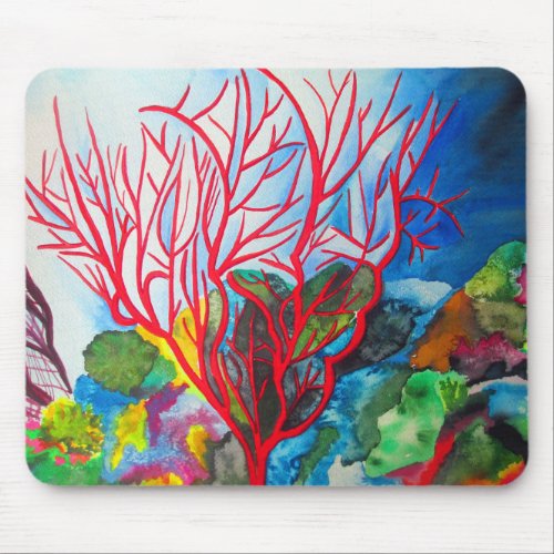 Coral Reef Great Barrier Reef ocean art Mouse Pad