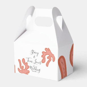 Coral Reef Hand Drawn Tropical Beach Favor Boxes