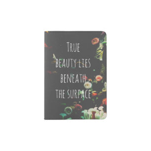 Coral Reef Inspirational Quote Passport Holder