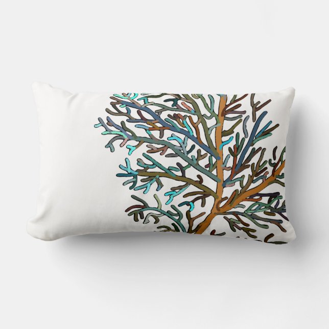 Coral Reef Lumbar Pillow (Front)