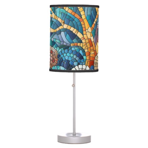 Coral Reef mosaic art Table Lamp