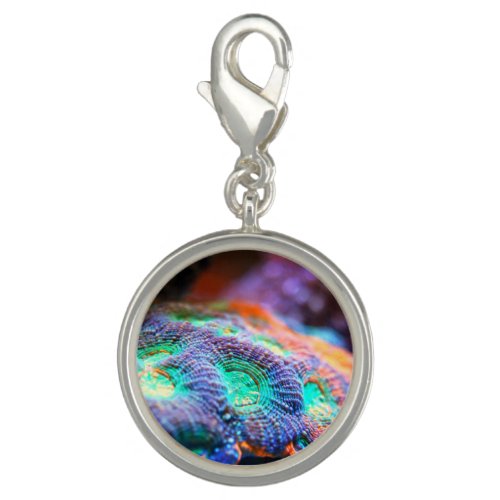 Coral reef ocean life purple green red charm