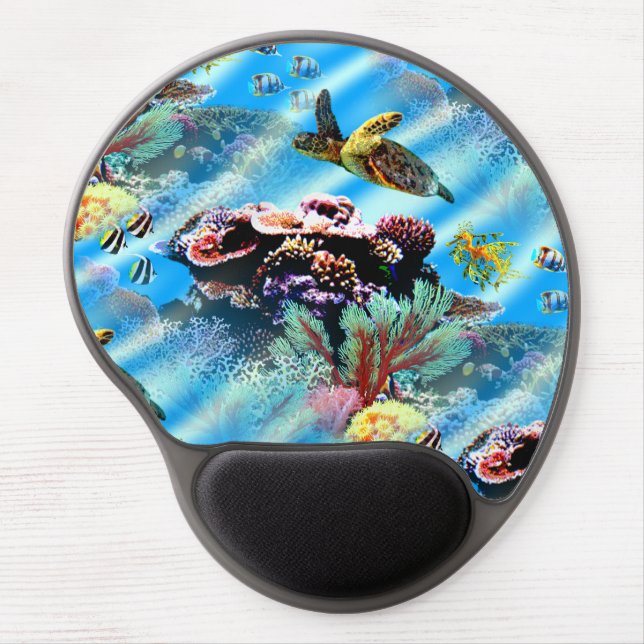 Coral Reef Ocean Sea Life Mouse Pad (Front)