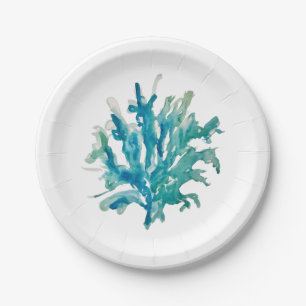 Coral Reef Painting Beach Paper Plates