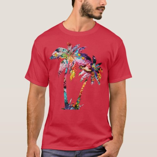 Coral Reef Palm Trees T_Shirt