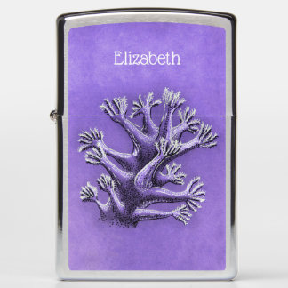 Coral Reef Purple Marine Art Zippo Lighter