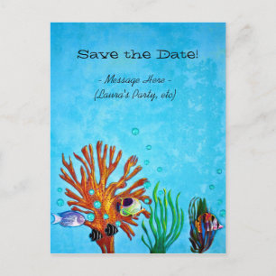 Coral Reef - Save the Date! Announcement Postcard