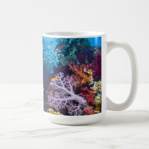 Coral Reef Scenery Bigeye Or Goggle-Eye Coffee Mug