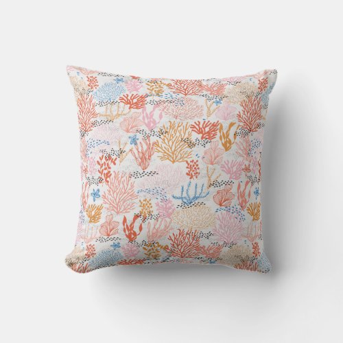 Coral Reef Throw Pillow
