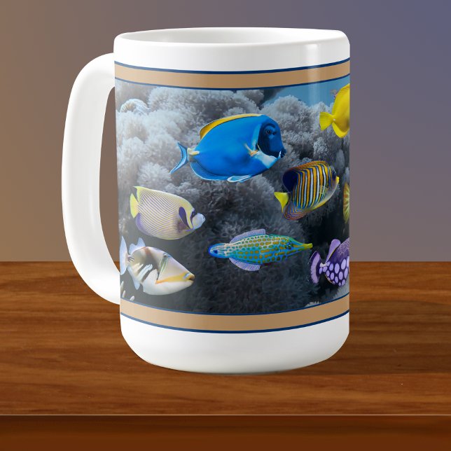 Coral Reef Tropical Fish Assembly Coffee Mug (Creator Uploaded)