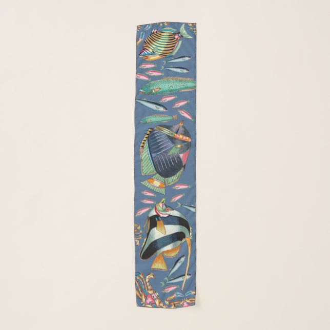 Coral Reef Tropical Fish Scarf (Front)