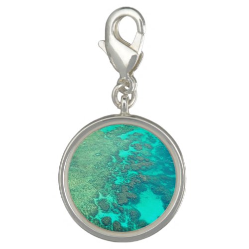 Coral reef turquoise carribean ocean water charm