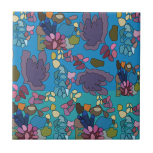 Coral Reef Under The Sea Birthday Party Favor Ceramic Tile