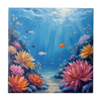Coral Reef Under the Sea Ocean Painting