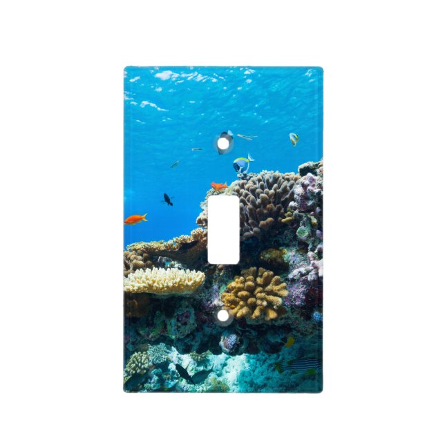 Coral reef underwater light switch cover (Front)