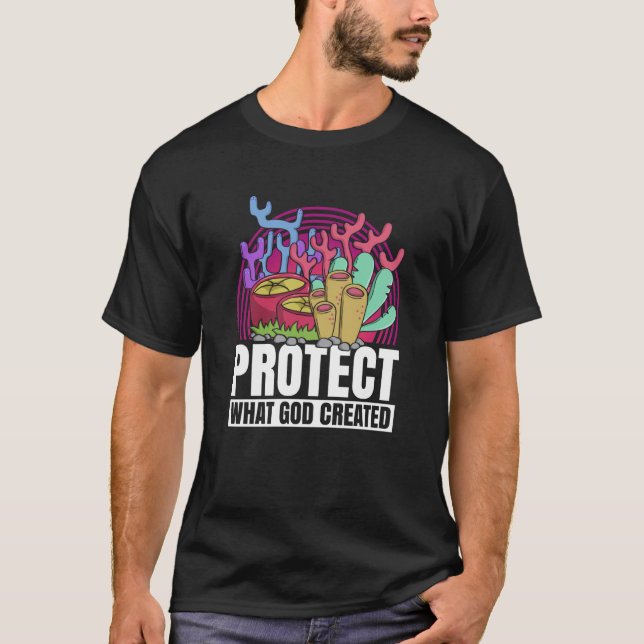 Coral Reefs Nature Snorkling Ocean Environment T-Shirt (Front)